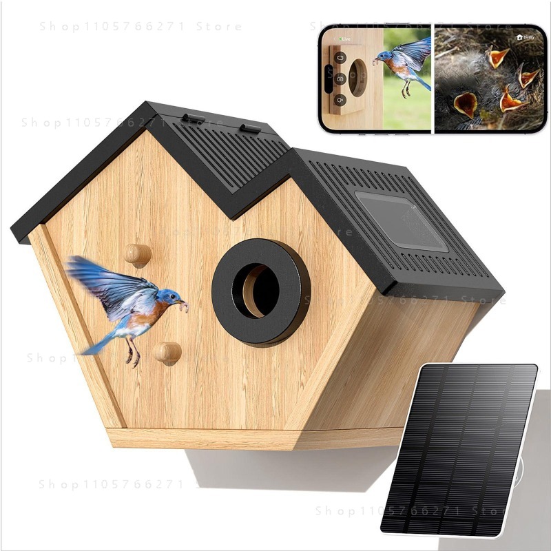 Smart Garden Box - Slimme vogelhuisje met camera, op zonne-energie,