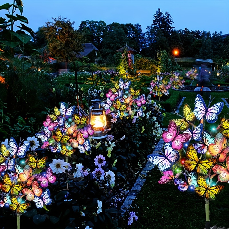 Smart Zen Garden - Solar LED-vlindertuinverlichting Waterdichte kleurrijke buitengazonpadlamp voor