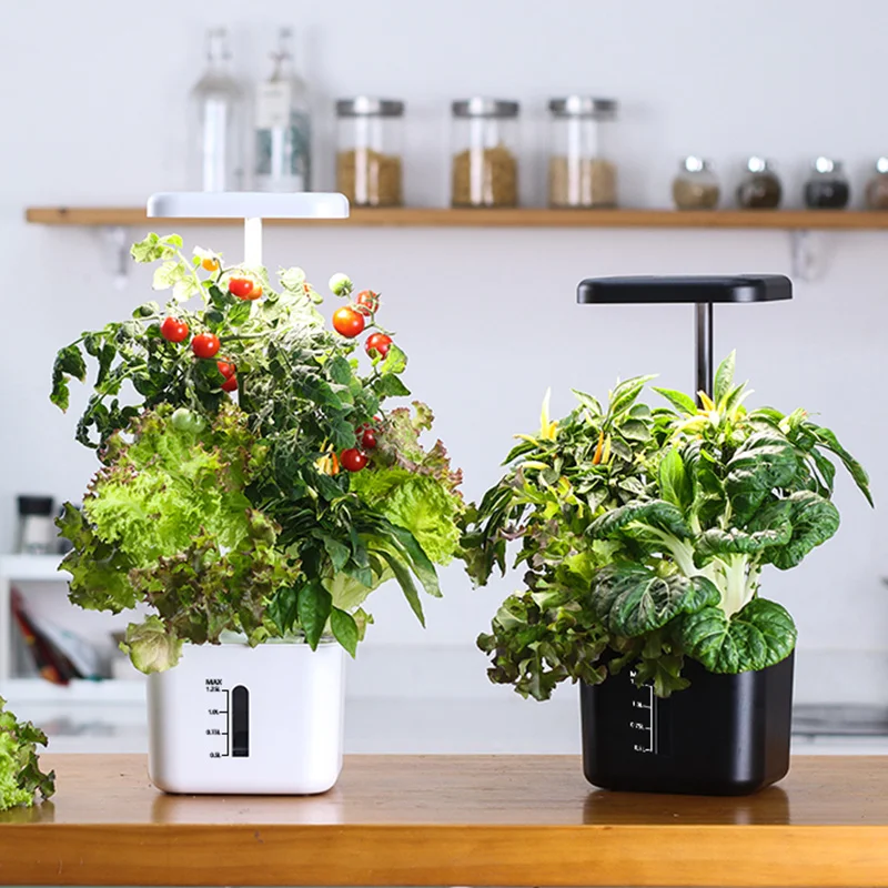 Indoor Herb Garden Kit - Groeisysteem binnentuin 4-pads kruidenplantenkiemingsset met volledig