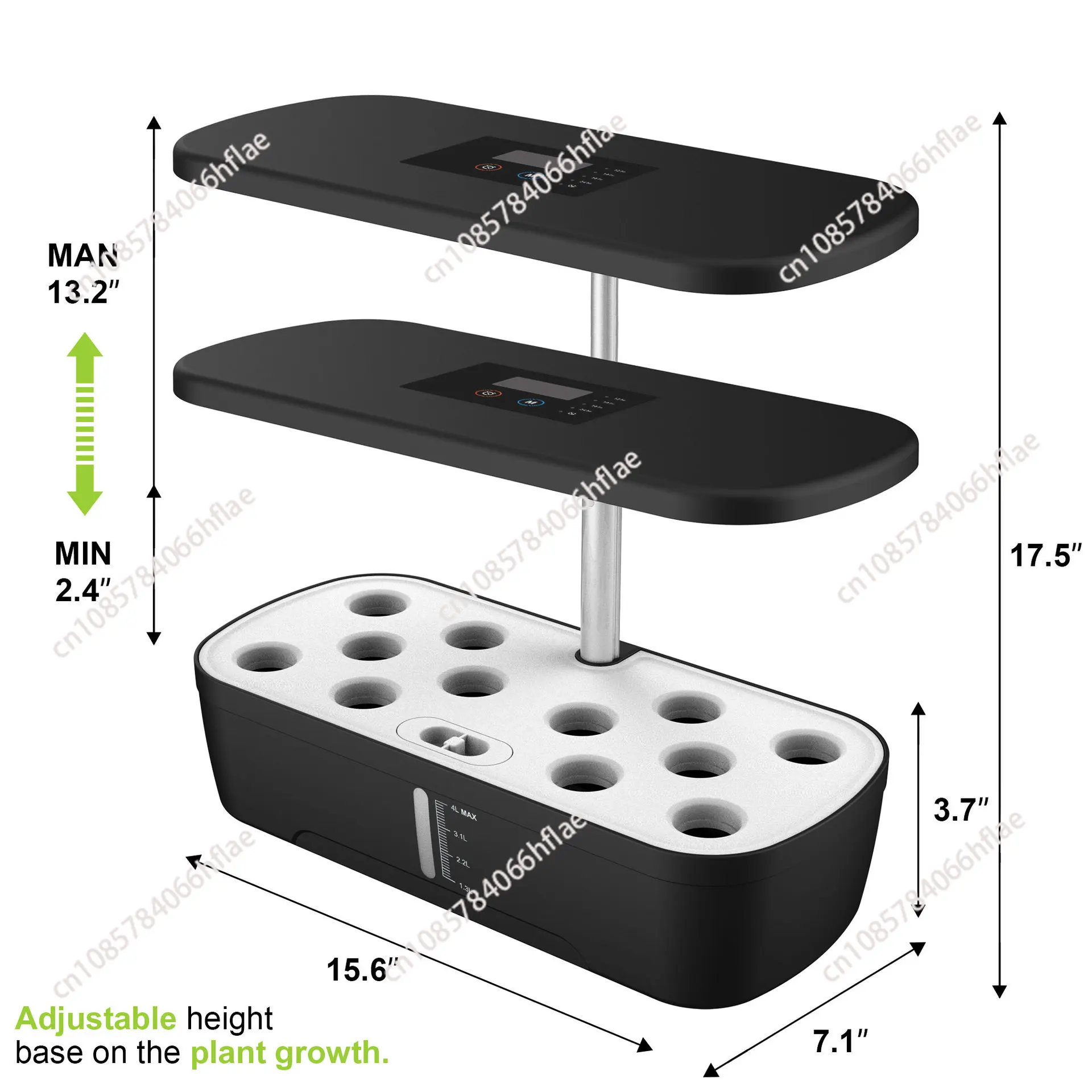Indoor Herb Garden Kit - 12 Pods Hydroponisch Kweeksysteem, Kruidentuinset voor