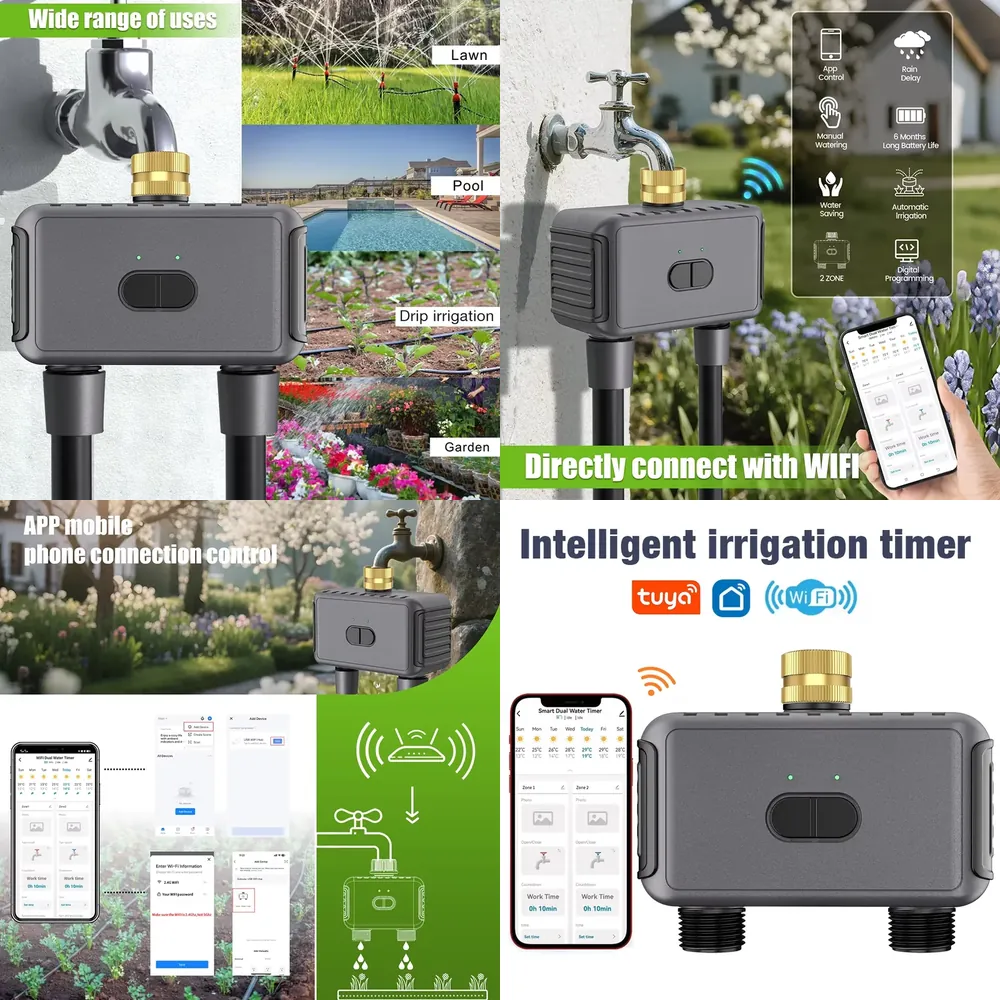 Smart Garden - WAP01 WiFi APP Besturing Dubbele Slang