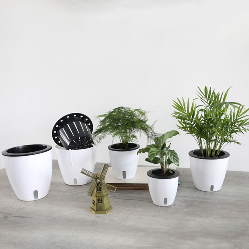 Indoor Herb Garden Kit - Witte draagbare en milieuvriendelijke plantenpotten met