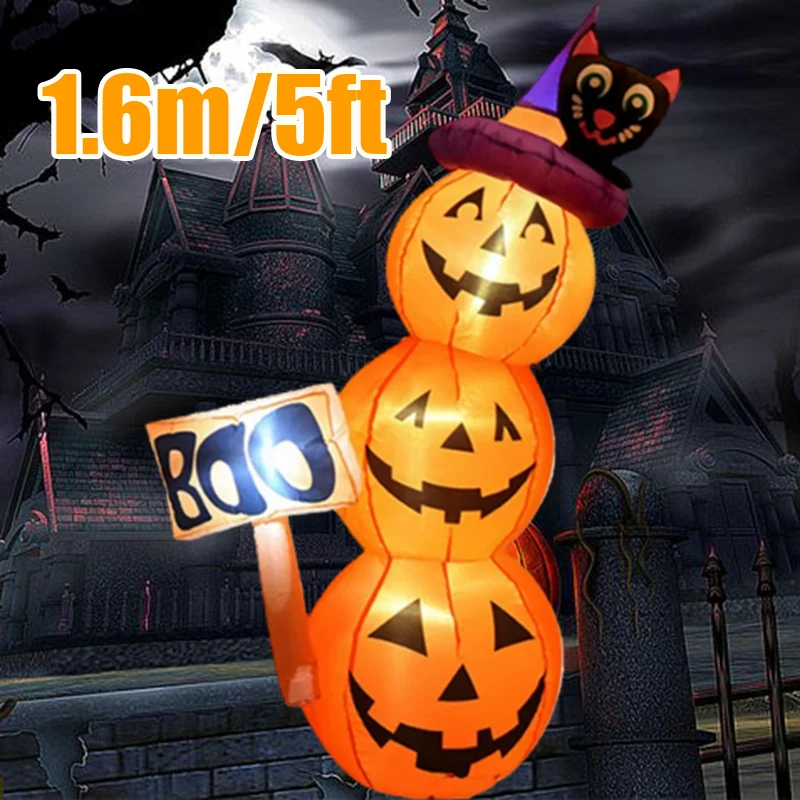 Smart Garden Lamp - 1.6M/5ft Halloween Opblaasbaar Model Pompoen Ingebouwde