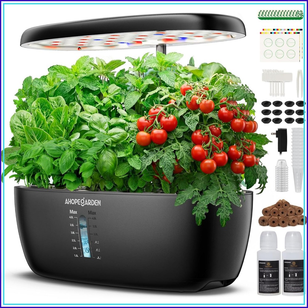 Indoor Herb Garden Kit - 12-pods hydrocultuur tuin met LED-kweeklamp, binnenkweekset